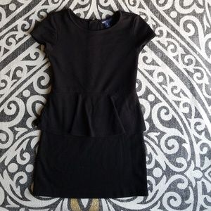 Black GAP Peplum Dress